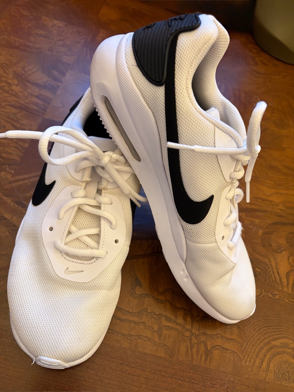 Nike Air white with black swoosh